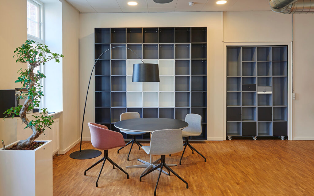 wooden floor office space