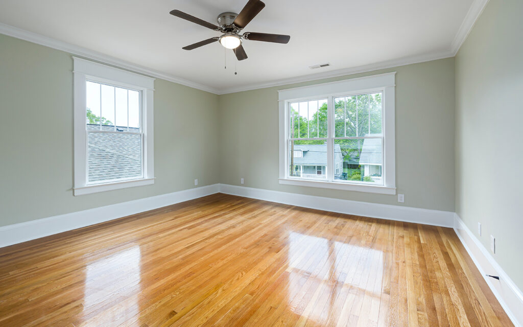 wooden floor room