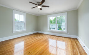wooden floor room