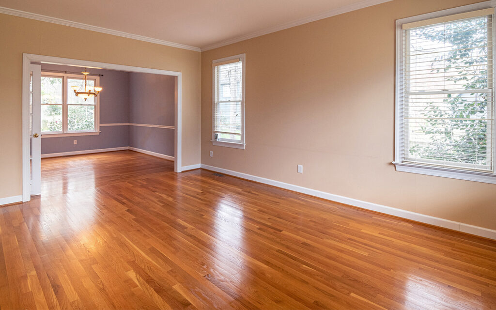 wooden floor room