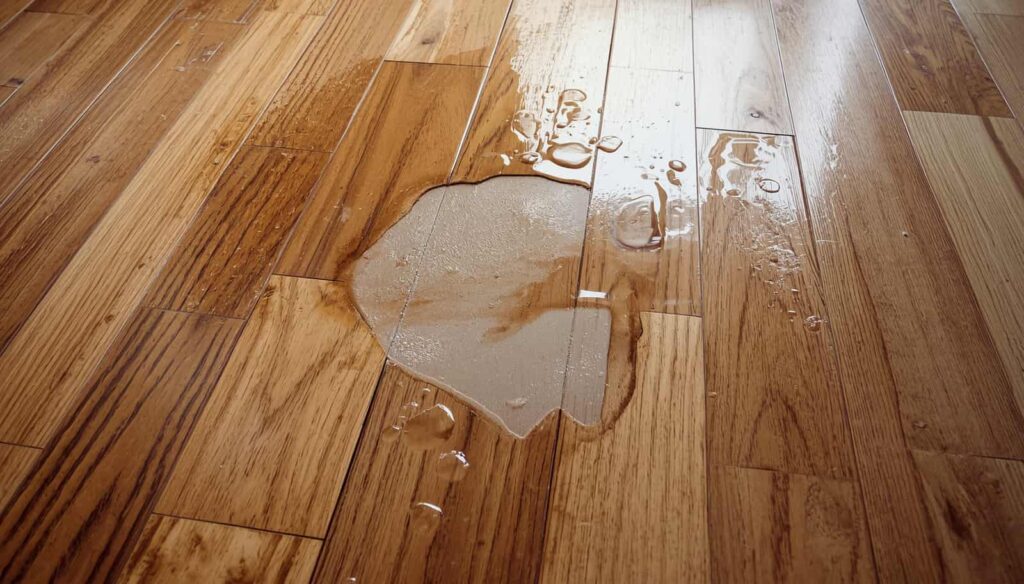 Too much water for cleaning