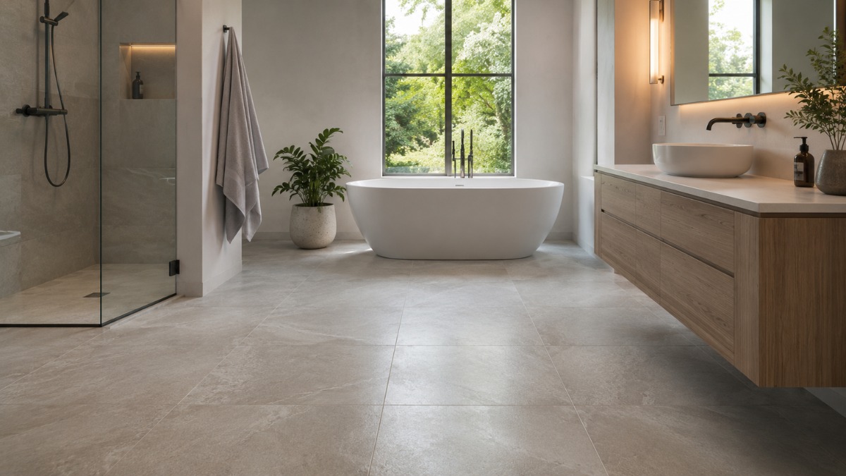 beautiful porcelain tile flooring